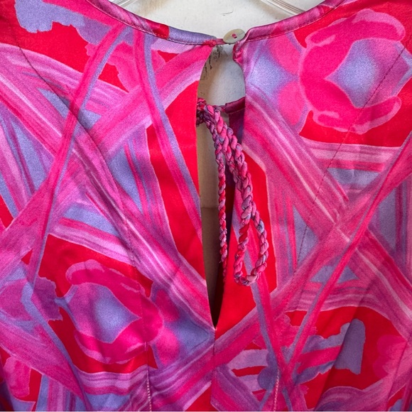 Silvia Tcherassi Fiorenza Printed Mini Dress in Magenta Kaleidoscope size Medium - Picture 12 of 14